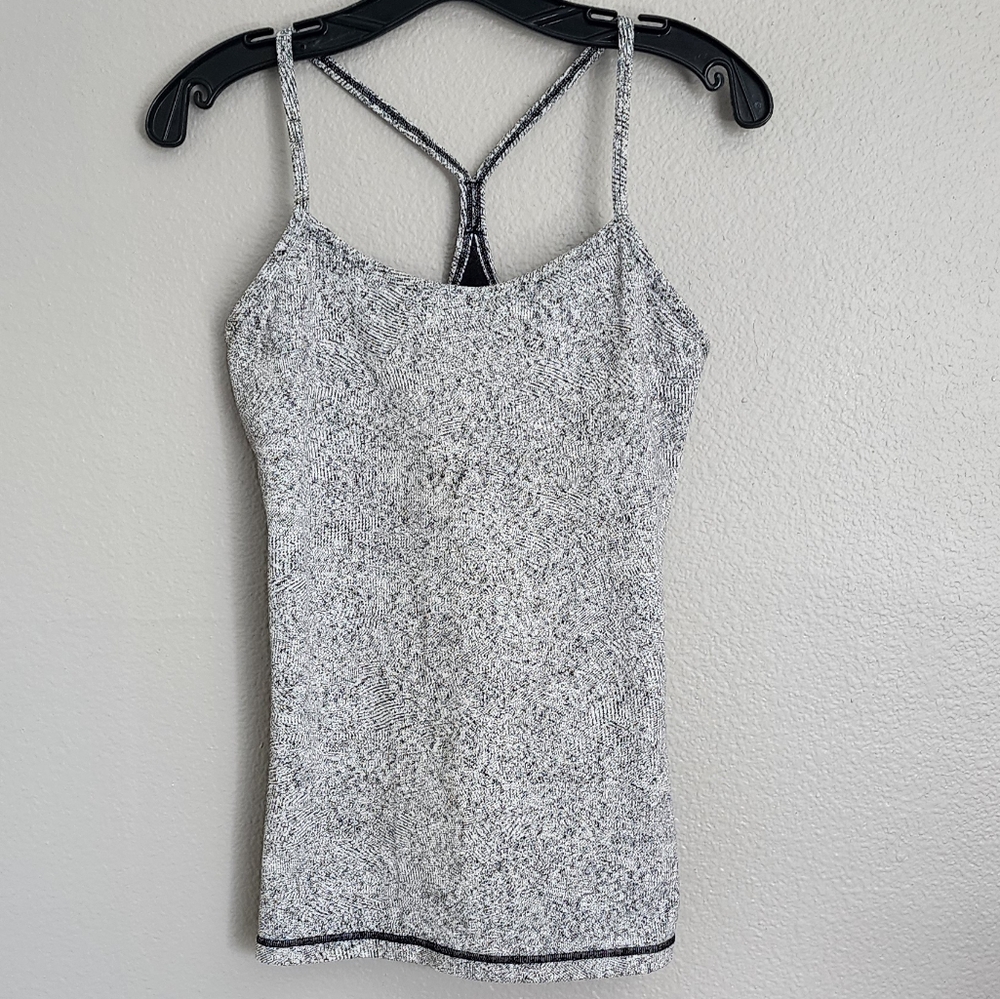 Lululemon Power  Speckled Racerback Tank/Size 8